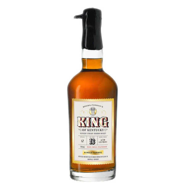 2022 18 Year King of Kentucky Old Forester Kentucky Straight Bourbon Whiskey collectible luxury bourbon bottle. kentucky straight bourbon whiskey