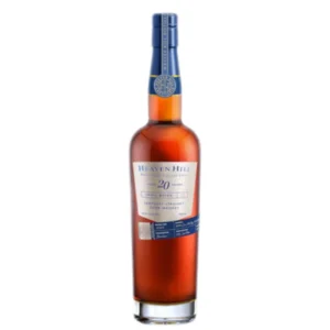 Heaven Hill 20 Year collectible luxury bourbon whiskey bottle with premium presentation. blue label whiskey​