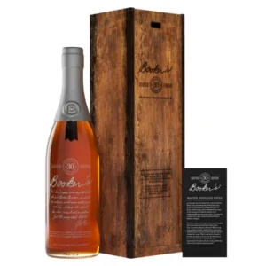 Booker’s E2 80’s 30th Anniversary collectible bourbon whiskey bottle. knob creek bourbon whiskey