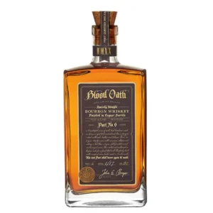 Blood Oath Pact No. 6 collectible Kentucky bourbon whiskey bottle. kentucky whiskey​
