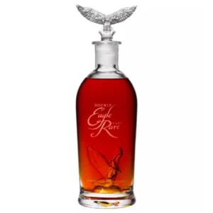 Double Eagle Very Rare 2023 collectible bourbon whiskey bottle. non alcoholic whiskey