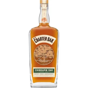 Old Charter Oak Chinkapin Oak collectible bourbon whiskey bottle. whiskey thief tavern evanston​