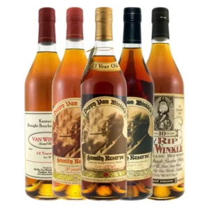 Pappy Van Winkle Bourbon Collector’s Set collectible bourbon whiskey collection.\ jameson black barrel whiskey