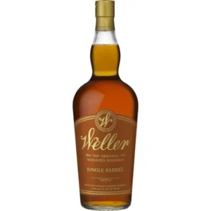 W.L. Weller Single Barrel Bourbon premium wheated bourbon whiskey bottle. old crow whiskey​