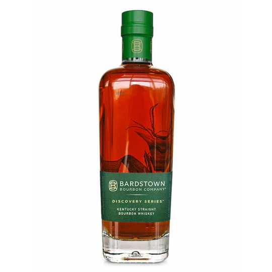 Bardstown Bourbon Company Discovery Series premium bourbon whiskey bottle. bushmills irish whiskey