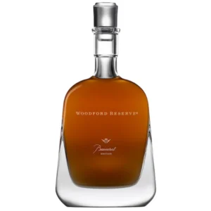 Woodford Reserve Baccarat Edition collectible bourbon whiskey bottle. flavored whiskey​