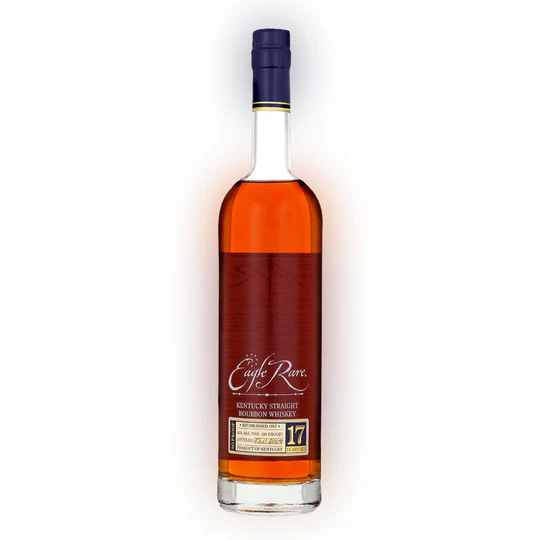 Eagle Rare 17 Year Old 2020 collectible luxury bourbon whiskey bottle. jack daniel's tennessee whiskey