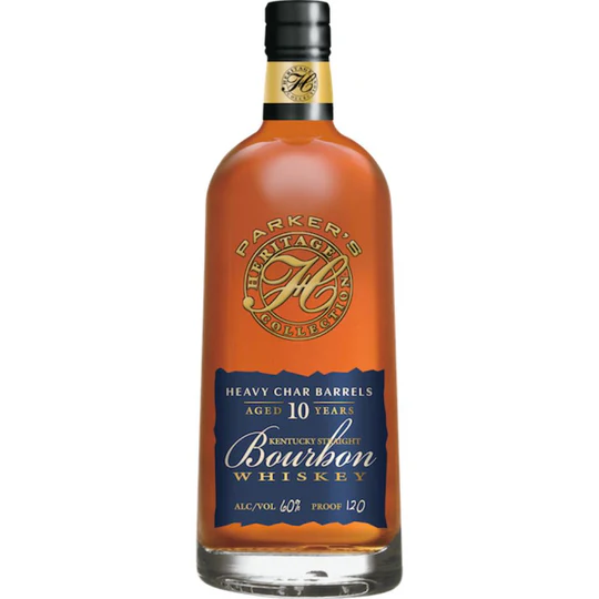 Parker’s Heritage Collection 14th Edition 2020 collectible luxury bourbon whiskey bottle. whiskey bar