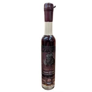 Very Olde St Nick Nirvana collectible luxury bourbon whiskey bottle. woodford reserve bourbon whiskey​