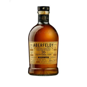 Aberfeldy 26 Year Exceptional Cask luxury Highland single malt Scotch whisky bottle. jw blue label whiskey​