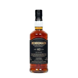 Benromach 40 Year Old collectible single malt Scotch whisky bottle. single malt whiskey​