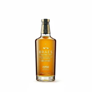 Braes of Glenlivet 32 Year Old 1990 Vintage collectible single malt Scotch whisky bottle. blackened whiskey​