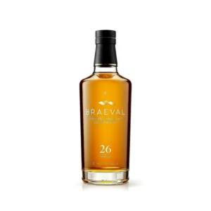 Braeval 26 Year Old collectible single malt Scotch whisky bottle. blended whiskey​