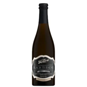 Bruery Black Tuesday Imperial Stout 12 barrel-aged imperial stout bottle. booker's whiskey​