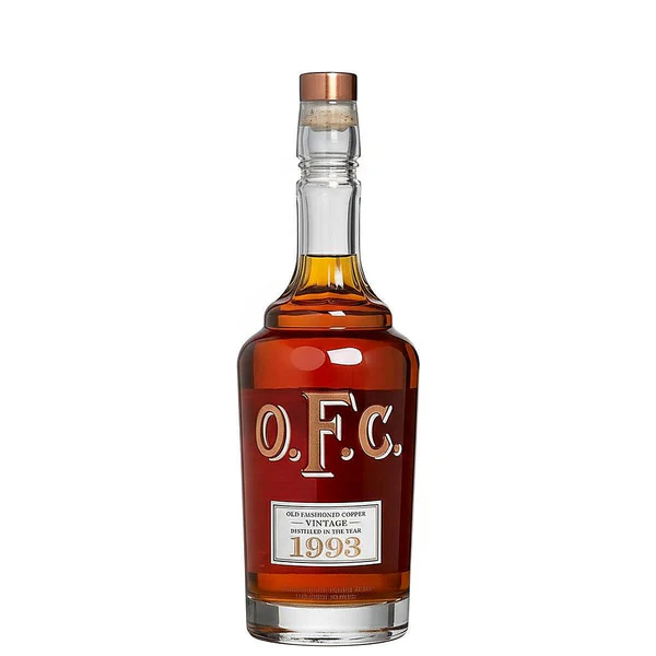 Buffalo Trace O.F.C. 1993 collectible vintage bourbon whiskey bottle. black velvet whiskey