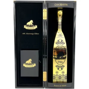 Casa Maestri Reserva de MFM Extra Añejo 10th Anniversary Edition 750ml premium collectible tequila bottle. whiskey tango movie​
