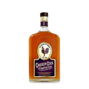 Chicken Cock Chanticleer Cognac Barrel Finish Bourbon Whiskey premium collectible bourbon bottle. whiskey in the jar​