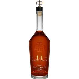 Código 1530 13 Year Aged Extra Añejo Tequila premium collectible tequila bottle. heaven's door whiskey​