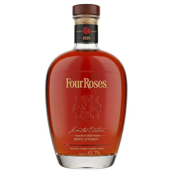 Four Roses 125th Anniversary 2013 collectible small batch bourbon whiskey bottle. types of whiskey