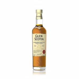 Glen Scotia 25 Year Old collectible single malt Scotch whisky bottle. what is whiskey made of​