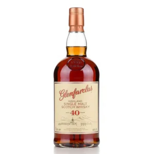 Glenfarclas Aged 40 Years collectible single malt Scotch whisky bottle. blanton's bourbon whiskey​