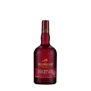 Redbreast 27 Year Old premium single pot still Irish whiskey bottle. heritage steak and whiskey​