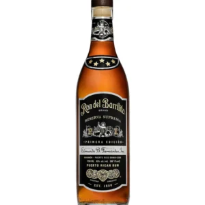 Ron del Barrilito 5 Stars Primera Edición Reserva Suprema premium aged rum bottle. george jones tennessee whiskey​
