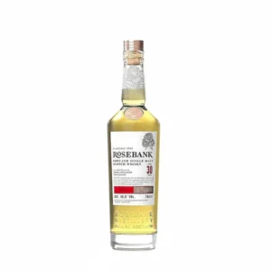 Rosebank 30 Year Old premium Lowland single malt Scotch whisky bottle. garrison brothers whiskey​