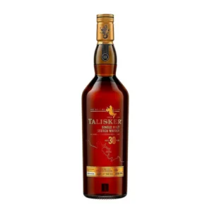 Talisker 30 Year Old premium Island single malt Scotch whisky bottle. whiskey cake tampa​