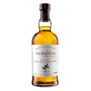 The Balvenie 19 Year Old Cask and Character Sherry Cask Speyside single malt Scotch whisky bottle. still austin whiskey​