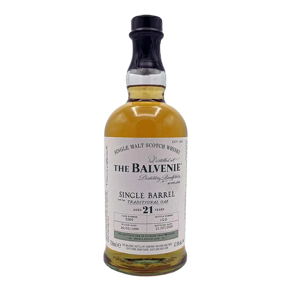The Balvenie 21 Year Old collectible single malt Scotch whisky bottle. sirdavis whiskey