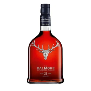 The Dalmore 21 Year Old premium collectible Highland single malt Scotch whisky bottle. tx whiskey​