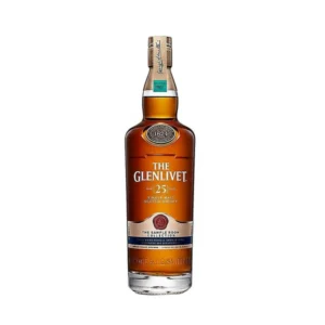 The Glenlivet 25 Year Old premium collectible single malt Scotch whisky bottle. whiskey ie​