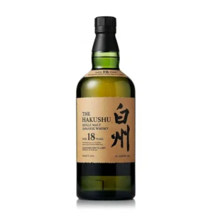 The Hakushu Aged 18 Years premium collectible Japanese whisky bottle. whiskey sour recipe​