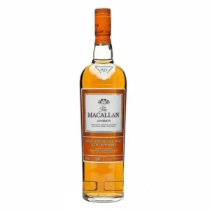 The Macallan 1824 Series Amber premium collectible single malt Scotch whisky bottle. costco whiskey​
