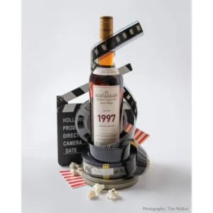 The Macallan 1997 Fine & Rare 2023 Release premium collectible single malt Scotch whisky bottle. canadian club whiskey