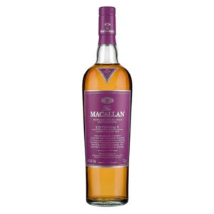 The Macallan Edition No. 5 premium collectible single malt Scotch whisky bottle. bodega cat whiskey