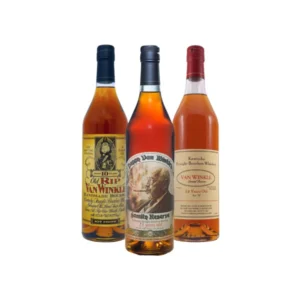 The Pappy Van Winkle collectible bourbon whiskey bundle bottles. bourbon whiskey brands