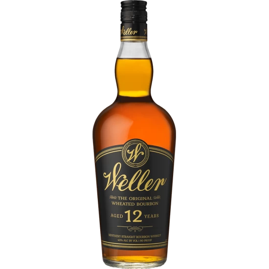 Weller 12 Year Bourbon premium collectible wheated bourbon whiskey bottle. whiskey barrels for sale