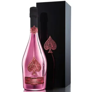 Armand de Brignac Ace of Spades Brut Rosé premium Champagne. cheap whiskey