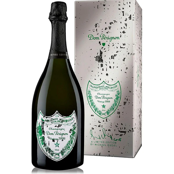 Dom Pérignon Limited Edition Brut Champagne 750ml collectible bottle.bourbon smash