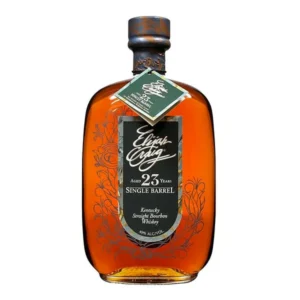 Elijah Craig 23 Year Old Single Barrel Bourbon collectible whiskey bottle. wellers bourbon​