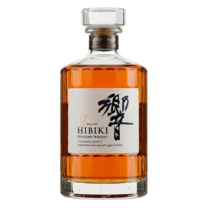 Hibiki 17 Year Old Japanese whisky bottle aged 17 years. best bourbons