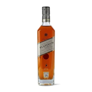 Johnnie Walker Platinum Label 18 Year luxury Scotch whisky bottle. elijah craig bourbon