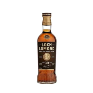 Loch Lomond 30 Year Old premium aged single malt Scotch whisky bottle. doc holliday bourbon​