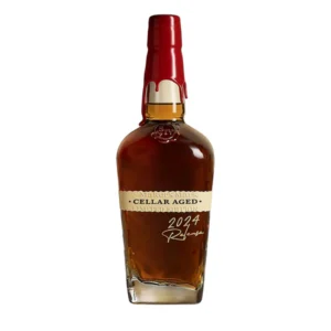 Maker’s Mark Cellar Aged 2024 premium bourbon whiskey bottle. stagg bourbon​