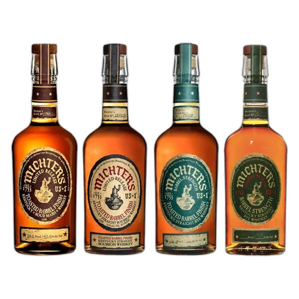 Michter’s Toasted Barrel Finish limited release whiskey collection bundle. bourbon chicken recipe