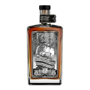 Orphan Barrel Forged Oak 15 Year Bourbon premium collectible bottle. scotch whiskey from islay​