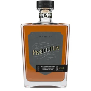 Praedictum 15 Year Old Kentucky Straight Bourbon Whiskey premium bourbon bottle. whiskey glass set​ whiskey glass set​