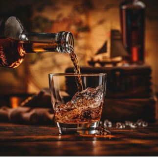 pouring whiskey
